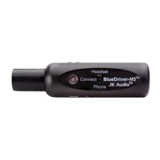 JK Audio BlueDriver-M3 Connect Applications