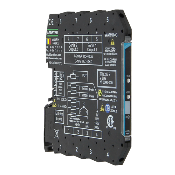 ARDETEM TPIs 50 User Handbook Manual