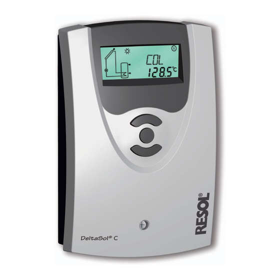 Resol DeltaSol C/1 Manual