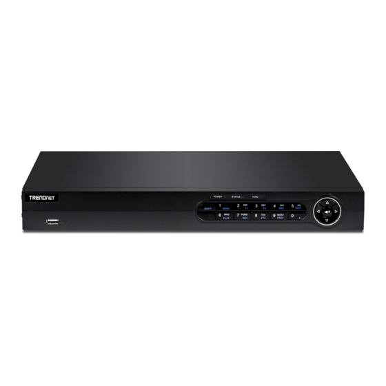 TRENDnet TV-NVR208 Quick Installation Manual