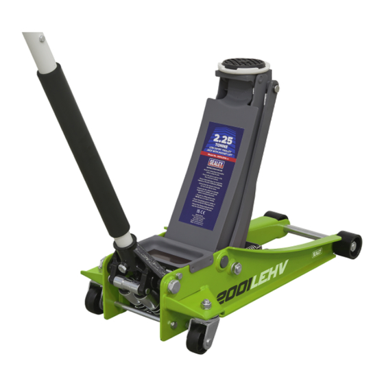 Sealey 2001LE.V2 Series Quick Start Manual
