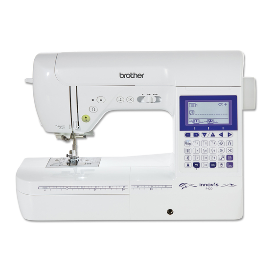 Brother Innov-Is F420 Operation Manual