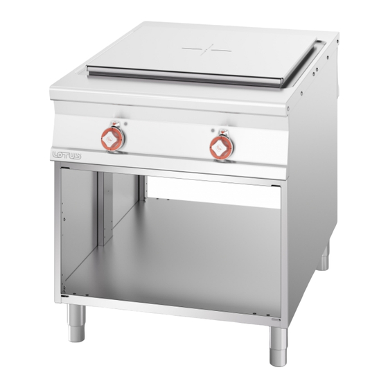 User Manuals: Lotus LIBR.ISTR.TP110E Food Equipment
