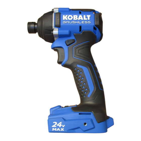 Kobalt 24v drill manual sale