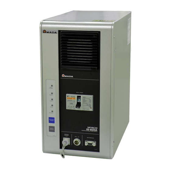 Amada IS-600A Operation Manual