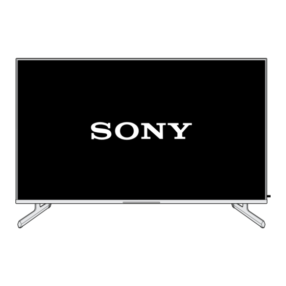 Sony BRAVIA KD-55X8 L Series Setup Manual