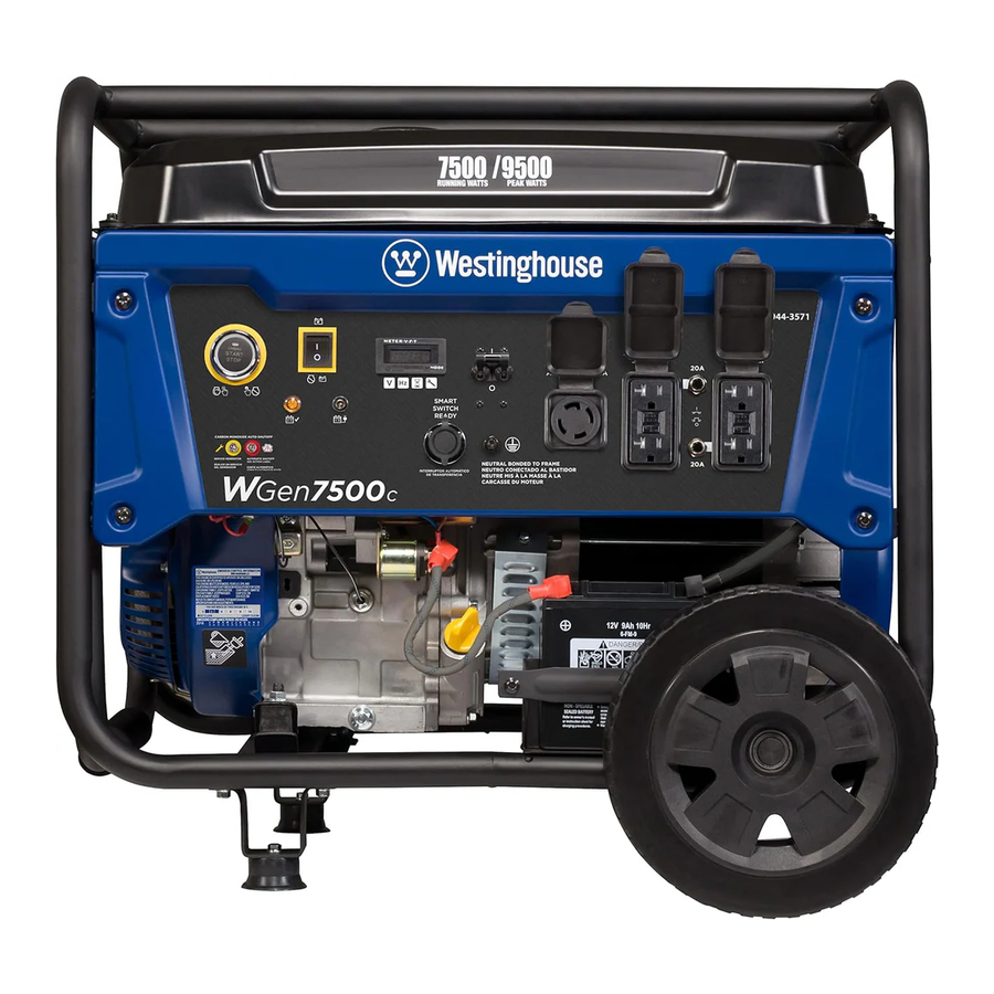 Westinghouse WGen7500c - Inverter Generator Manual