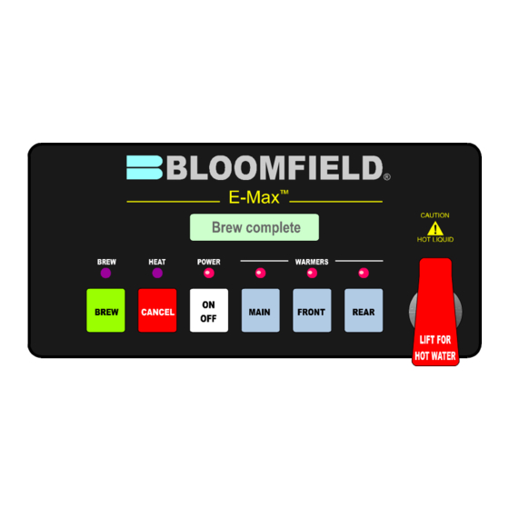 Bloomfield E-MAX Programming Manual