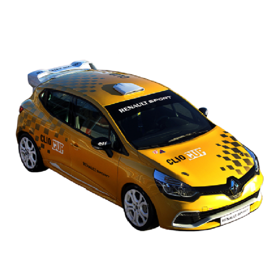 Renault 2013 Clio Cup User Manual