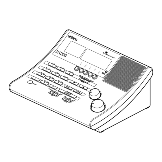 Uniden BC370CRS Owner's Manual