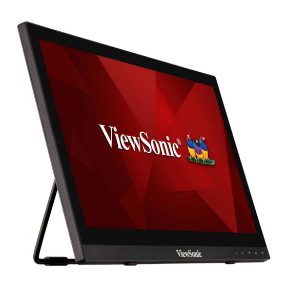 ViewSonic TD1630-3 User Manual