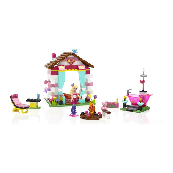 Mega Bloks Barbie Build 'n Play Glam Cabin Manual