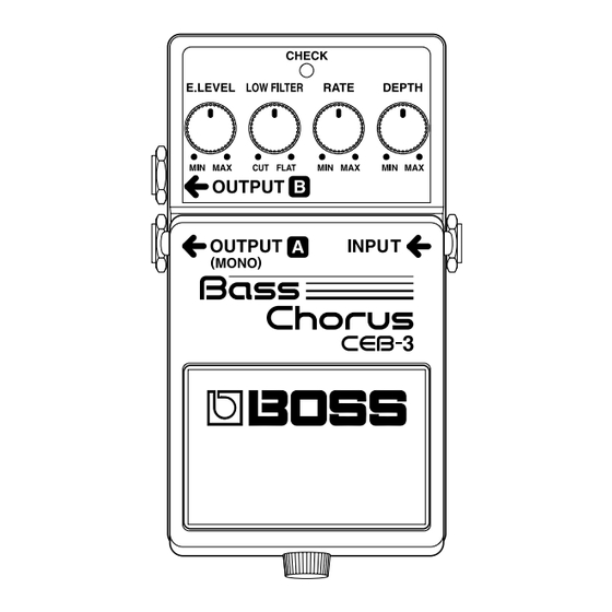 Boss CEB-3 Owner's Manual