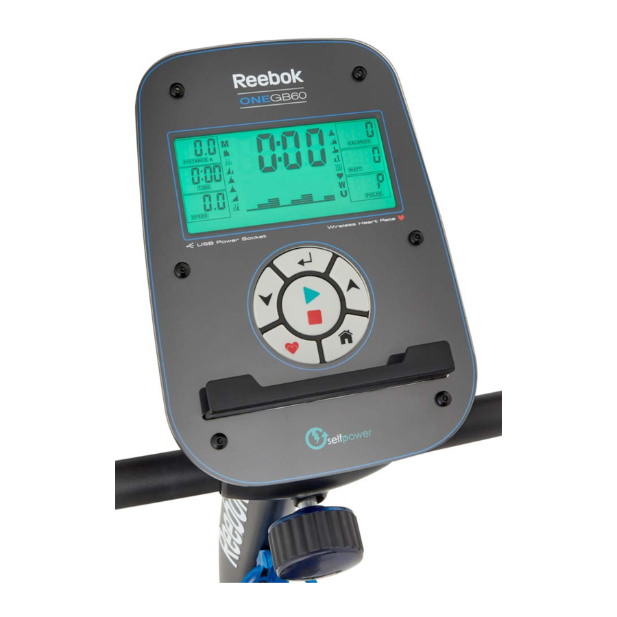 Reebok ONE Series, ONE GB60 / GX60 Manual