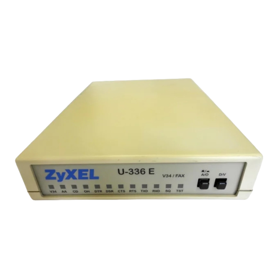 ZyXEL Communications U-336E User Manual