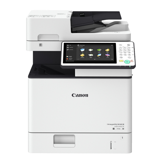 Canon imageRUNNER ADVANCE 615 series Service Manual