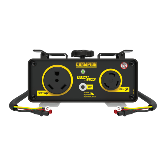 Champion Power Equipment Paralink 100740 Operator's Manual