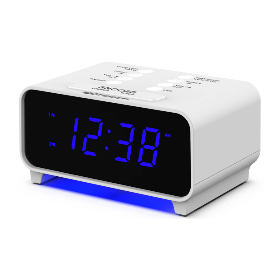 Emerson SmartSet CKS1500 - Clock Radio with Auto-Time Setting System Manual