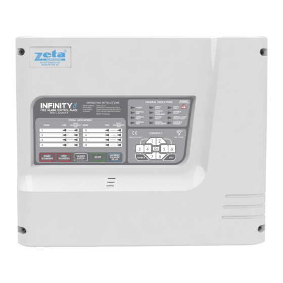 Zeta Alarm Systems Infinite 8 User Manual, Maintenance Manual & Log Book