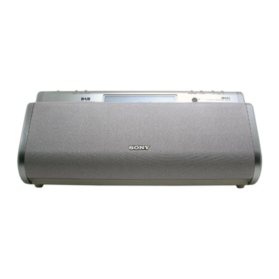 Sony XDR-S1 Service Manual