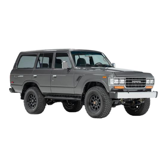 Toyota Land Cruiser 1988 Repair Manual