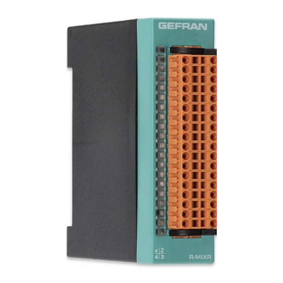 gefran R-MIX Installation And Operation Manual