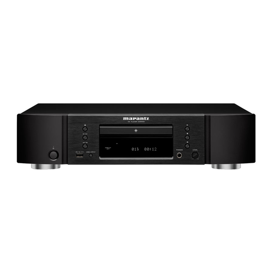Marantz CD6005 Service Manual