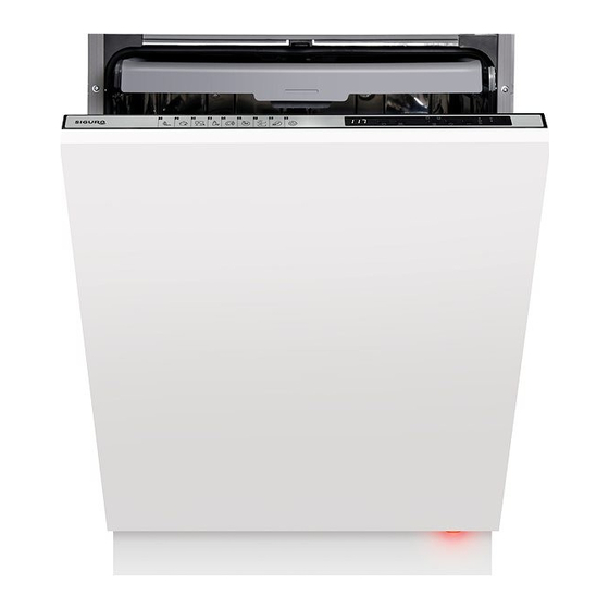 User Manuals: SIGURO SGR-DW-B601S Built-in Dishwasher