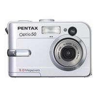 Pentax Optio 50 - Optio 50 5MP Digital Camera User Manual