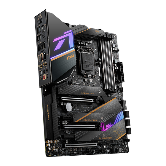 MSI MEG Z490 ACE Quick Start Manual