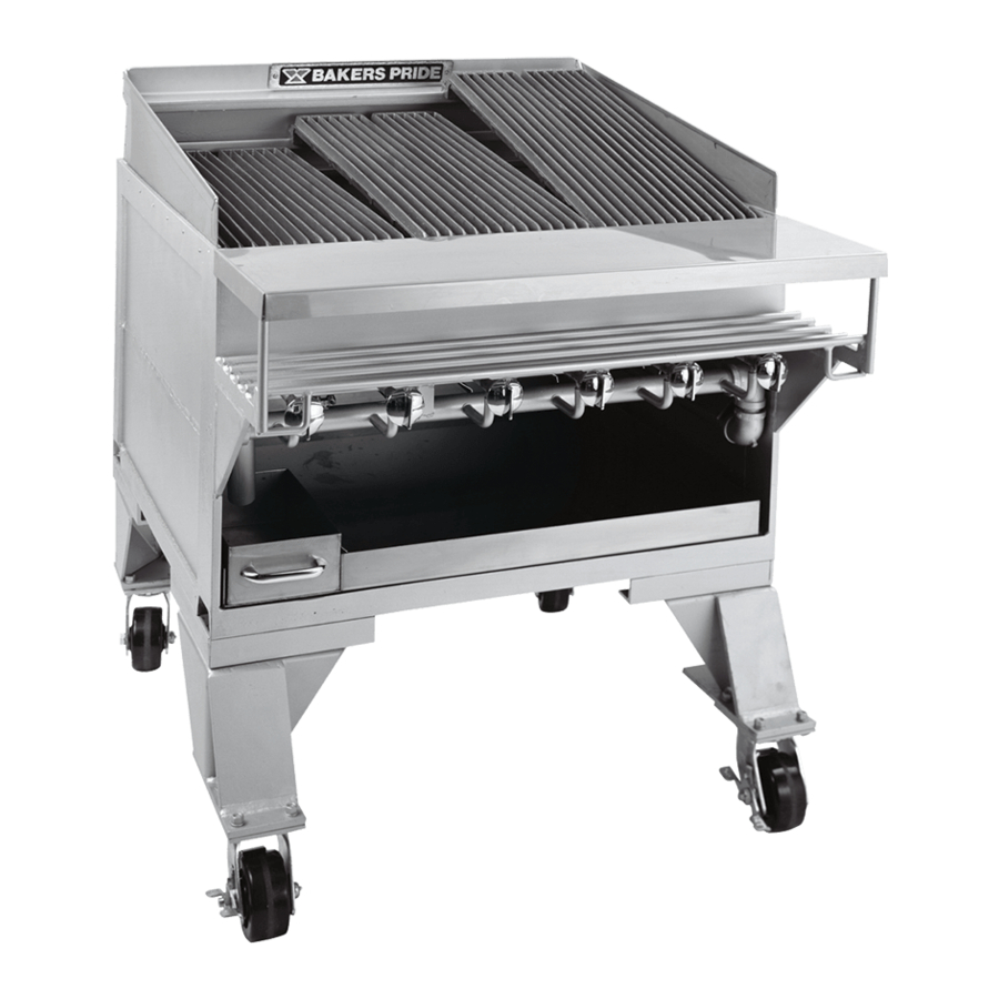 BAKERS PRIDE XX DANTE SERIES INSTALLATION AND OPERATING INSTRUCTIONS