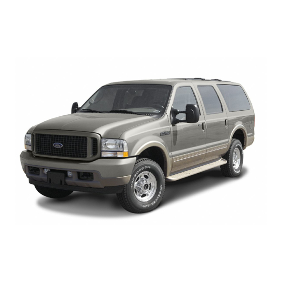 2003 ford excursion owners manual