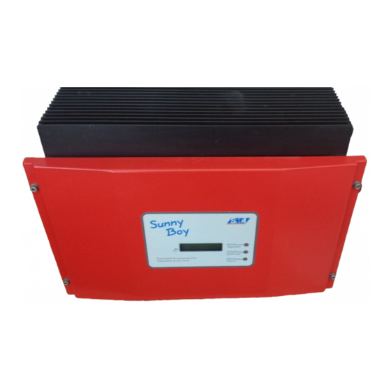 SUNNY BOY SWR 2500U INSTALLATION AND OPERATOR'S MANUAL Pdf Download