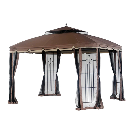 SUNJOY 10'X12' BAY WINDOW GAZEBO INSTRUCTION MANUAL Pdf Download