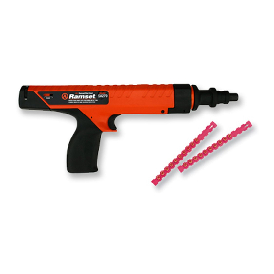 RAMSET SA270 OPERATOR'S SAFETY & OPERATING INSTRUCTION MANUAL Pdf