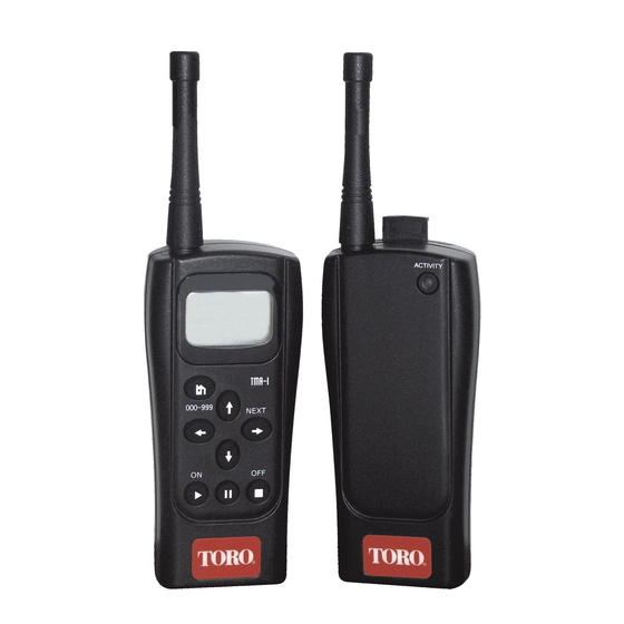 TORO TMR-1 USER MANUAL Pdf Download | ManualsLib