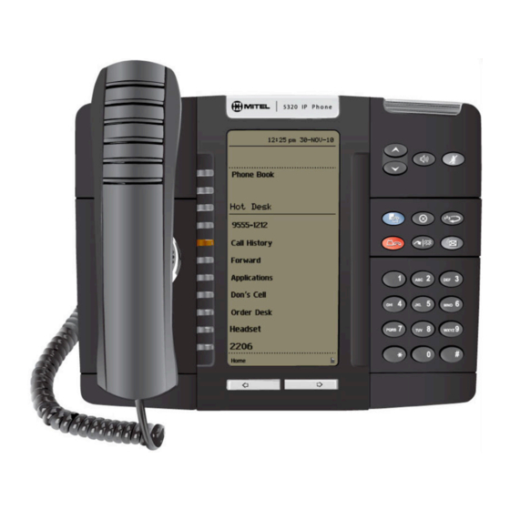 MITEL 5320 IP PHONE QUICK USER MANUAL Pdf Download ManualsLib
