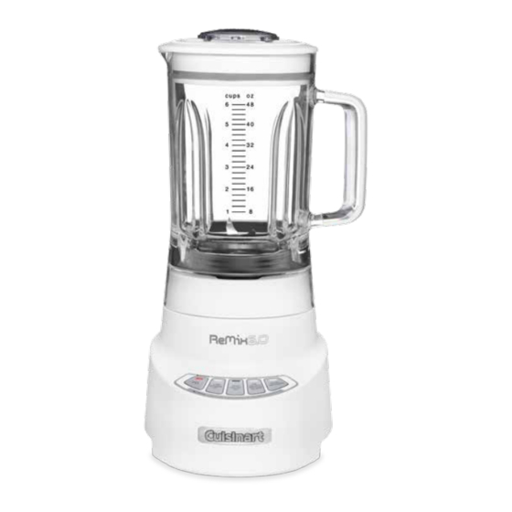 Cuisinart ReMix6.0 Instruction And Recipe Booklet