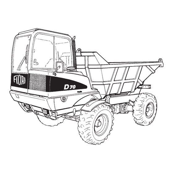 Fiori D 70 SL Use And Maintenance Manual