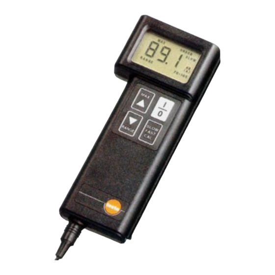 TESTO 240 Instruction Manual