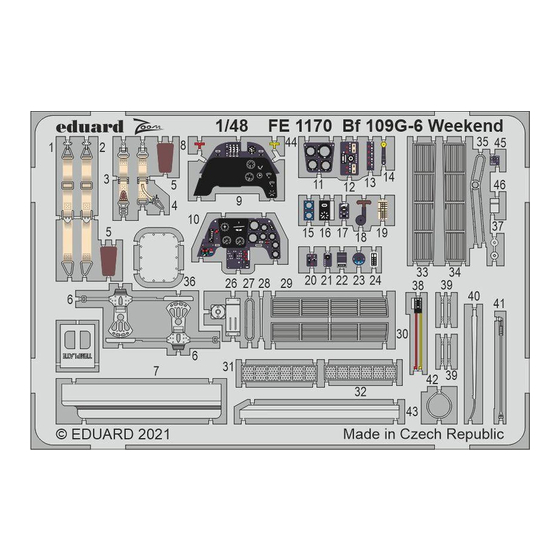 Eduard Bf 109G-6 Weekend Quick Start Manual
