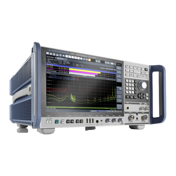 Rohde & Schwarz R&S ESW Getting Started