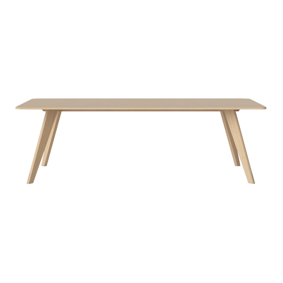 Bolia New Mood Dining Table 235 Manual