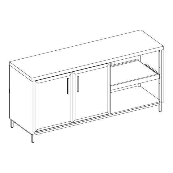 HHG Thomasville Alderbrook Credenza OD-ALBK65CR-TV Assembly Instructions Manual