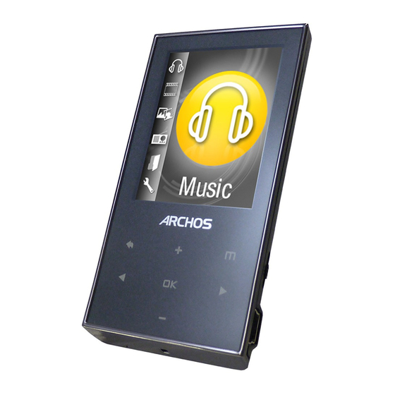 Archos 20c Vision Quick Start Manual