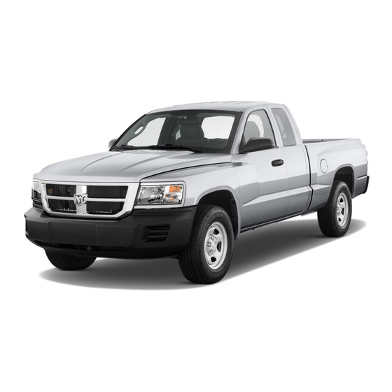 Dodge Dakota 2009 Quick Reference Manual