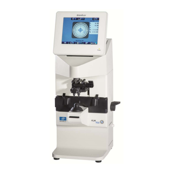 Essilor ALM 700 User Manual