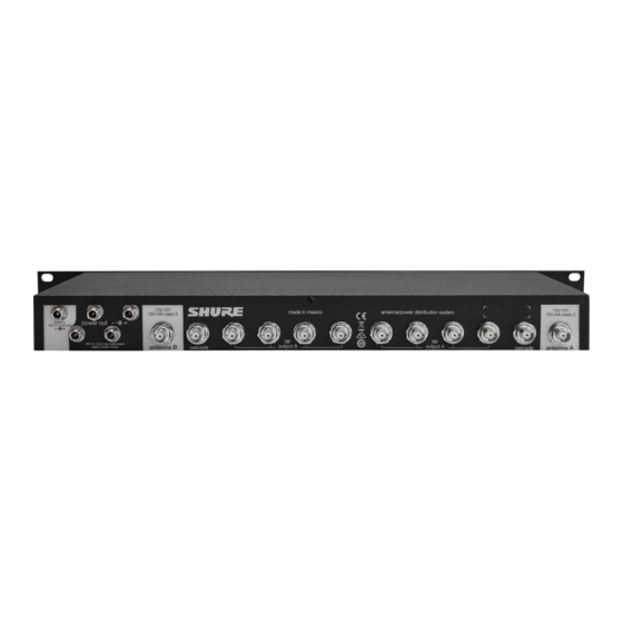 Shure UA844+ Series Manual