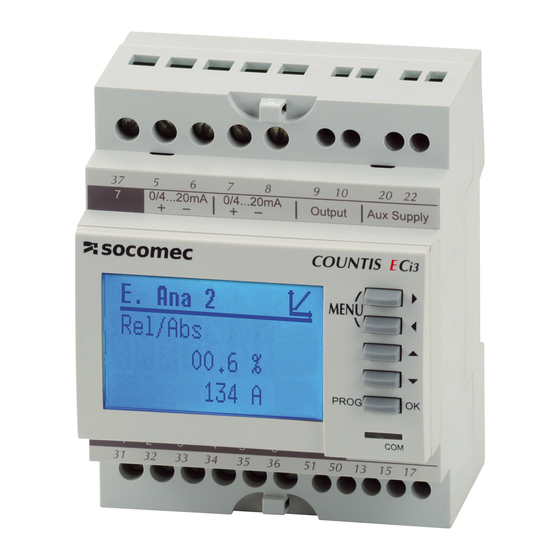 socomec COUNTIS ECi2 Operating Instructions Manual