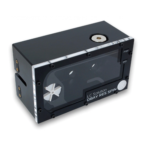 ekwb EK-DBAY RES SPIN Installation And Mounting Manuals